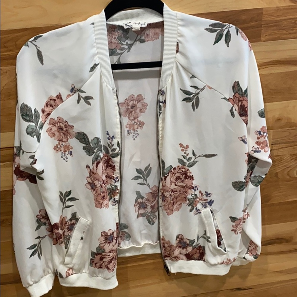 Thin floral jacket